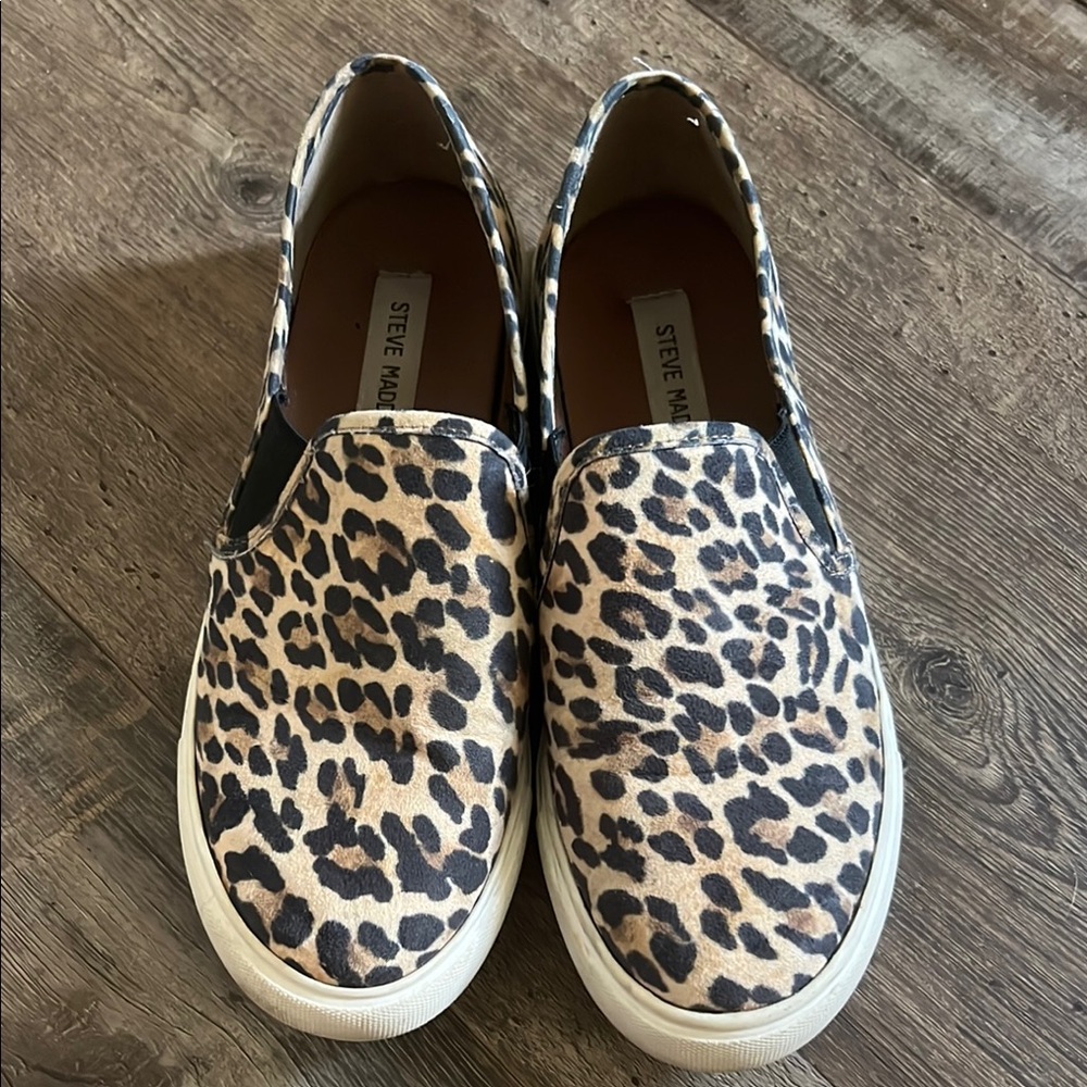 Steve Madden Animal Print Slip-On Shoes